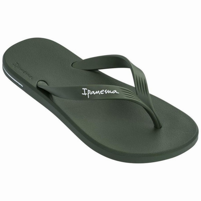 Green Men\'s Ipanema Posto 10 Ad Flip Flops | GZASEH-519