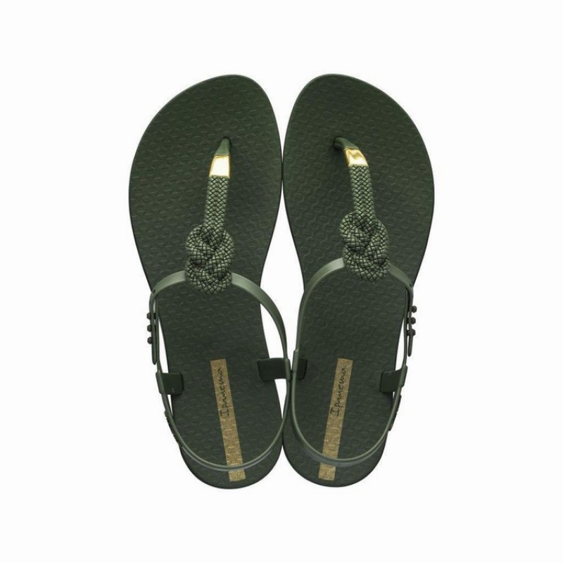 Green Women's Ipanema Class Glam II Sandals | LBDCHM-915