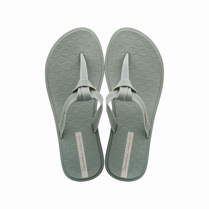 Green Women\'s Ipanema Nó Flip Flops | KCEAYF-891