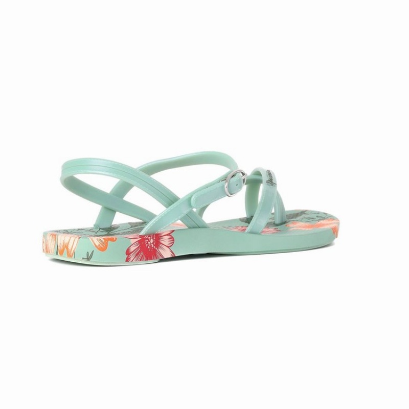 Green Women\'s Ipanema Suzi Print II Sandals | FIMLPY-521