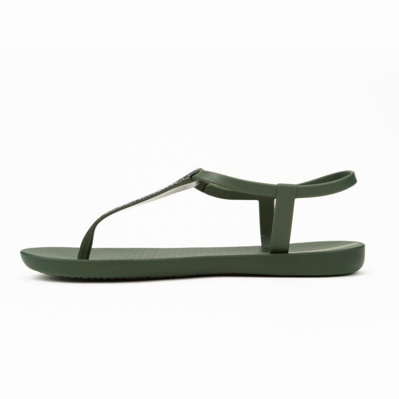 Green / Silver Women's Ipanema Shimmer Sandals | IENLXV-617