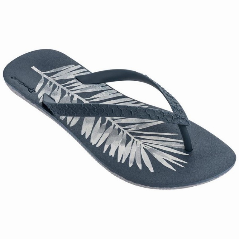 Grey Men's Ipanema RJ Flip Flops | LPKUOE-086