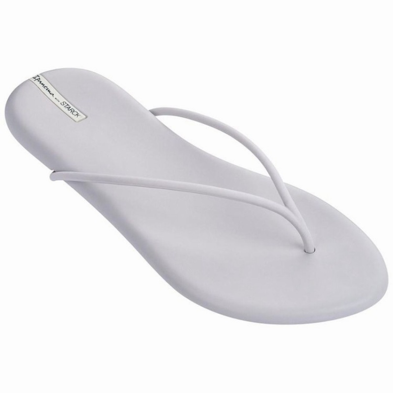 Grey Women\'s Ipanema Philippe Starck Thing M II Flip Flops | QRJCSL-819