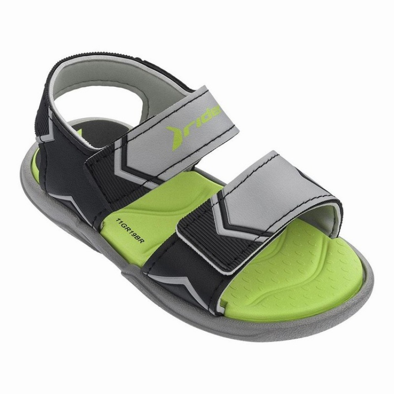 Grey / Black Baby Ipanema Comfort Sandals | TEUOQS-497