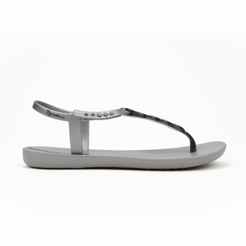 Grey / Silver Women's Ipanema Braid Sandals | UJWVKG-519