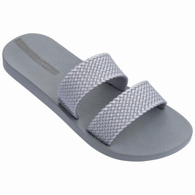 Grey / Silver Women's Ipanema City Sandals | AOBFUL-815