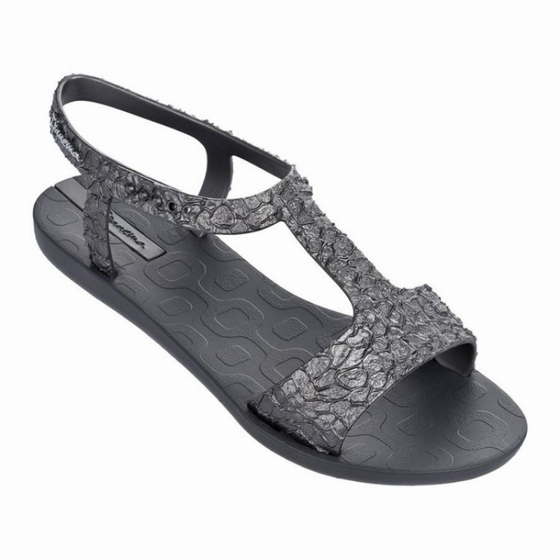 Grey / Silver Women\'s Ipanema Venus Sandals | YVIJUQ-925