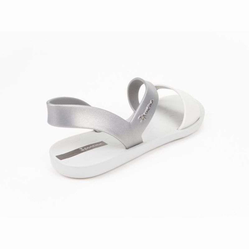 Grey / Silver Women's Ipanema Vibe Sandals | VQBLZS-509