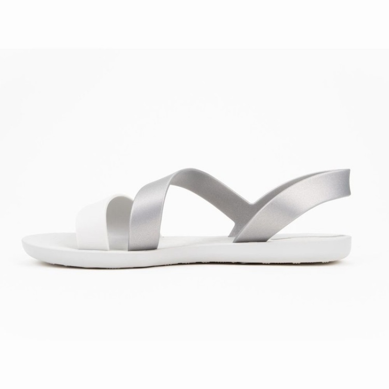 Grey / Silver Women's Ipanema Vibe Sandals | VQBLZS-509