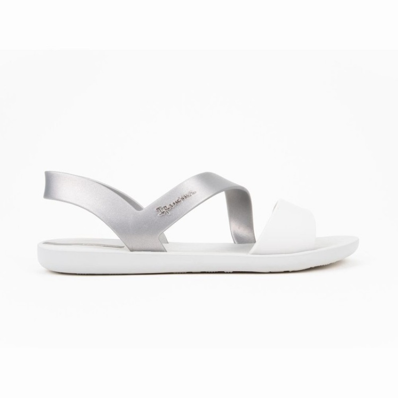 Grey / Silver Women's Ipanema Vibe Sandals | VQBLZS-509