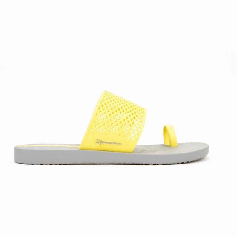 Grey / Yellow Women's Ipanema Gadot Sandals | EZTNVR-327