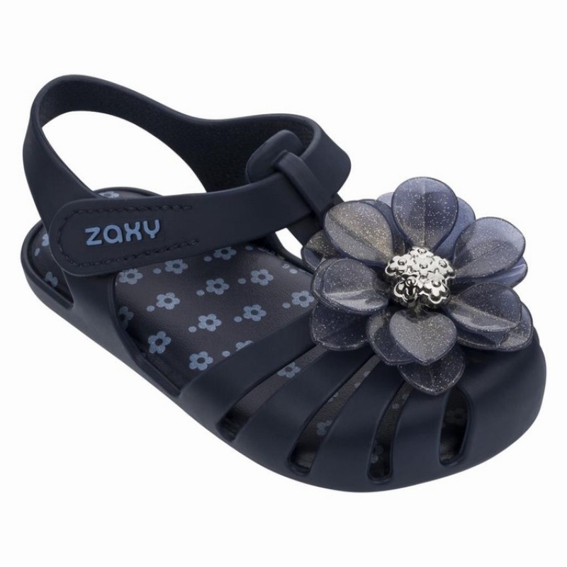 Navy Baby Ipanema Zaxy Flower II Sandals | OFENKS-579