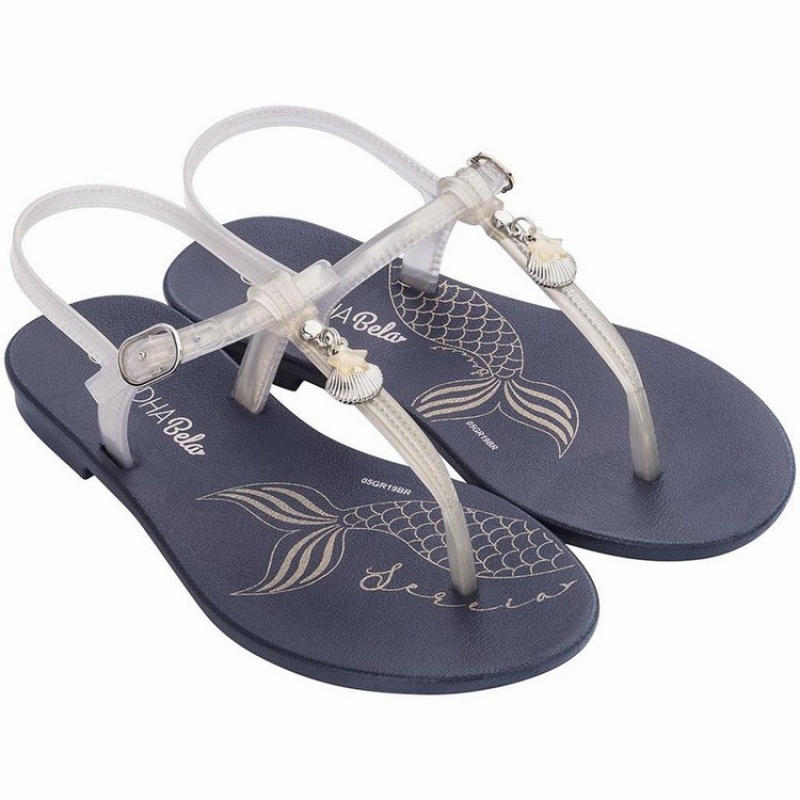 Navy Kids\' Ipanema Cacau Sereia Sandals | UXFBEQ-851