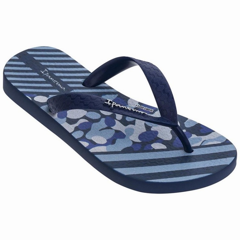 Navy Kids\' Ipanema Temas XIII Flip Flops | JAWCGP-352