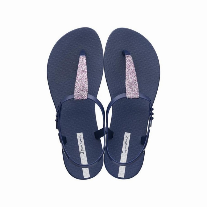 Navy Women\'s Ipanema Class Pop II Sandals | FVRHZP-295