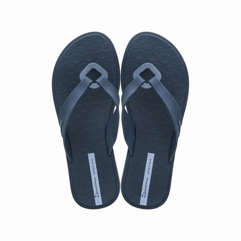 Navy Women\'s Ipanema Nexo Flip Flops | ZPRLHE-138