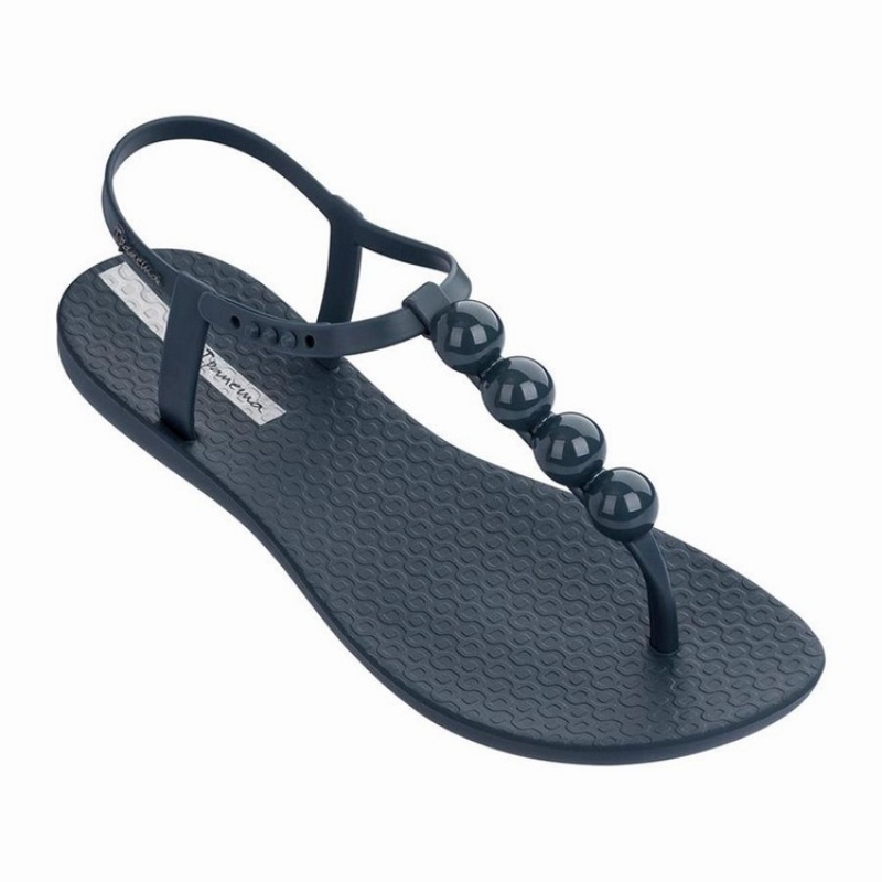 Navy Women's Ipanema Pearl Sandals | BJWQXV-974