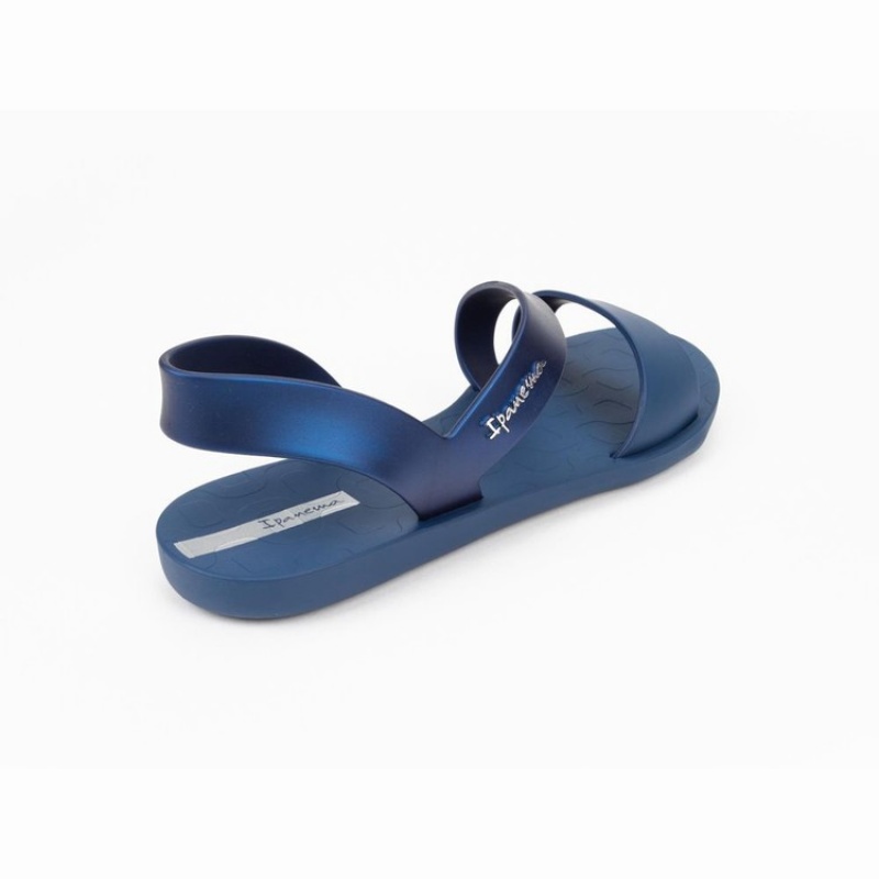 Navy Women's Ipanema Vibe Sandals | CYKSOA-982