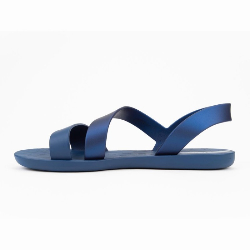 Navy Women's Ipanema Vibe Sandals | CYKSOA-982