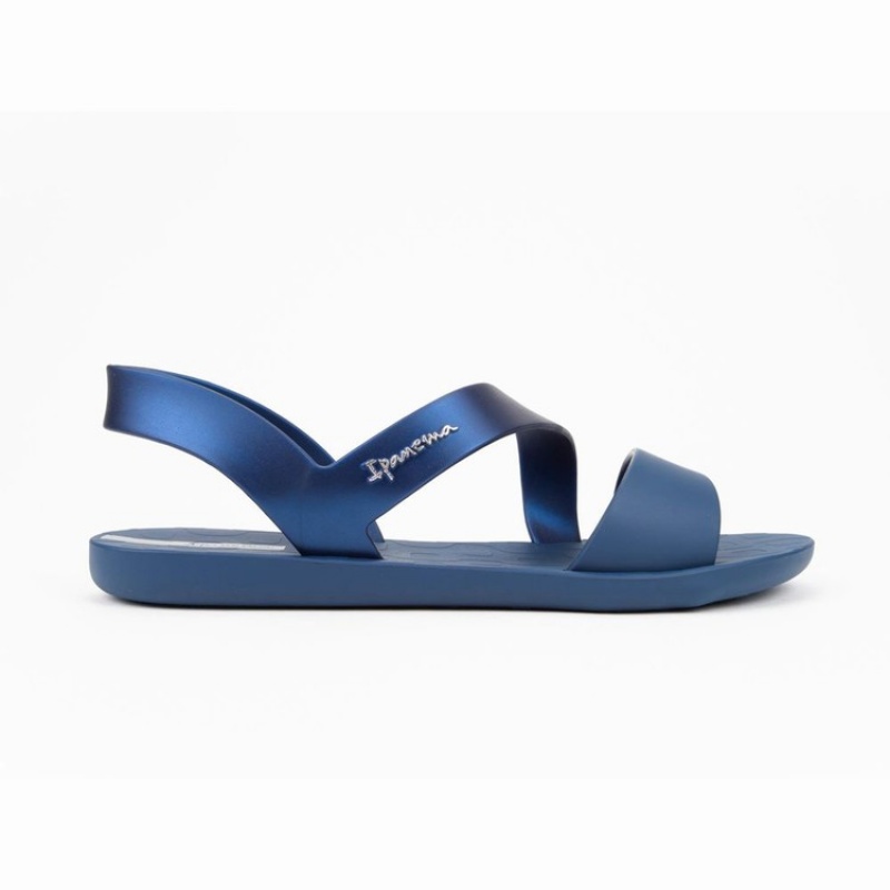 Navy Women's Ipanema Vibe Sandals | CYKSOA-982