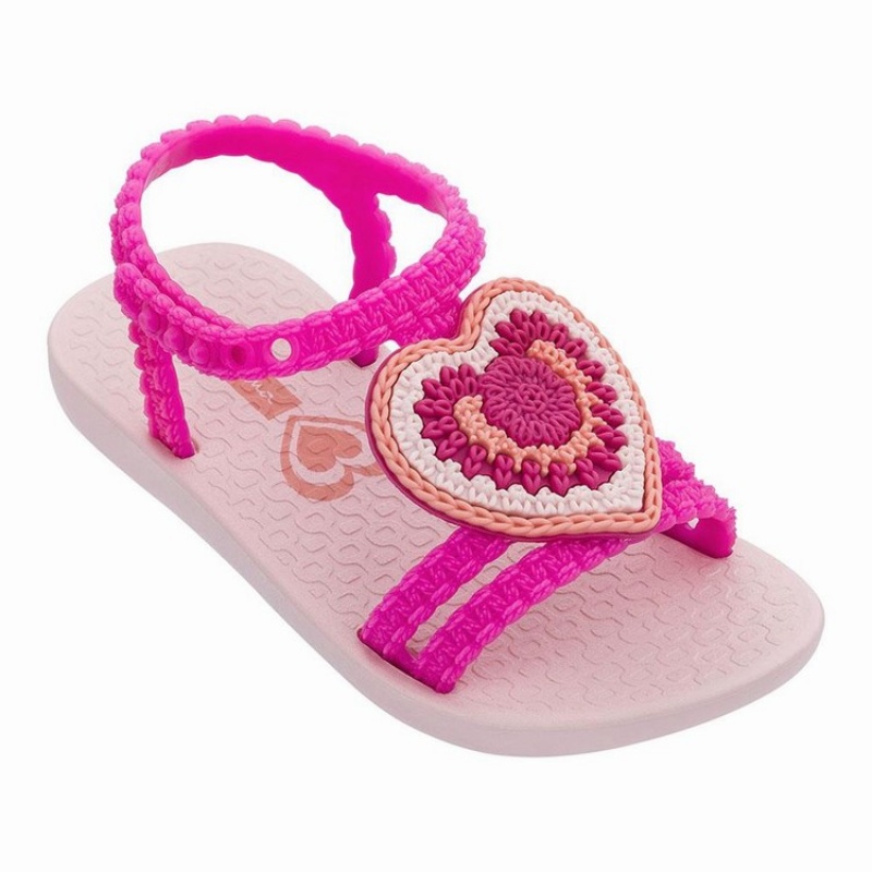 Pink Baby Ipanema V Sandals | XQZMDV-193