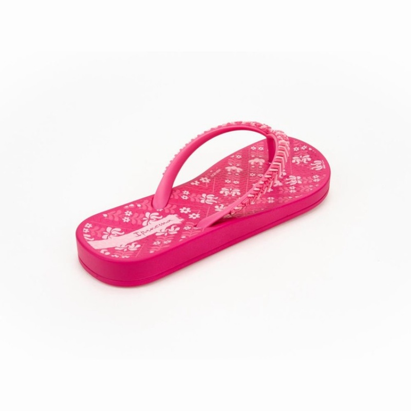 Pink Kids' Ipanema Ana Lovely II Flip Flops | SLQPRO-451