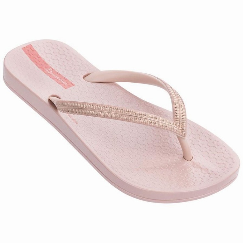 Pink Kids\' Ipanema Ana Metallic IV Flip Flops | XRJHYQ-941