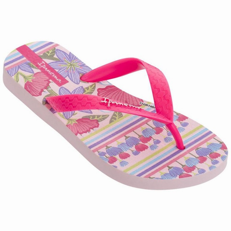 Pink Kids\' Ipanema Temas XIII Flip Flops | EVMYOS-728