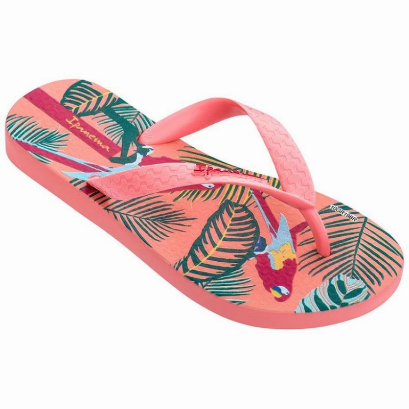 Pink Kids' Ipanema Tropics Flip Flops | ESHKLW-375