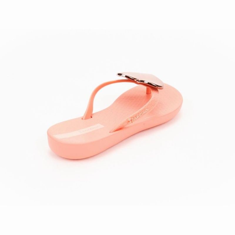 Pink Kids' Ipanema Wave Heart Flip Flops | VQPADO-387