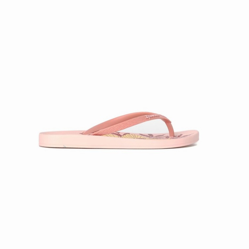 Pink Women's Ipanema Ana Hibiscus Flip Flops | KDBCSV-792