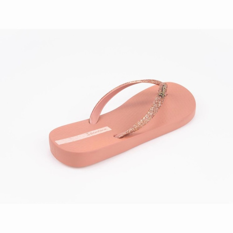 Pink Women's Ipanema Glitter II Flip Flops | FLVYIH-072