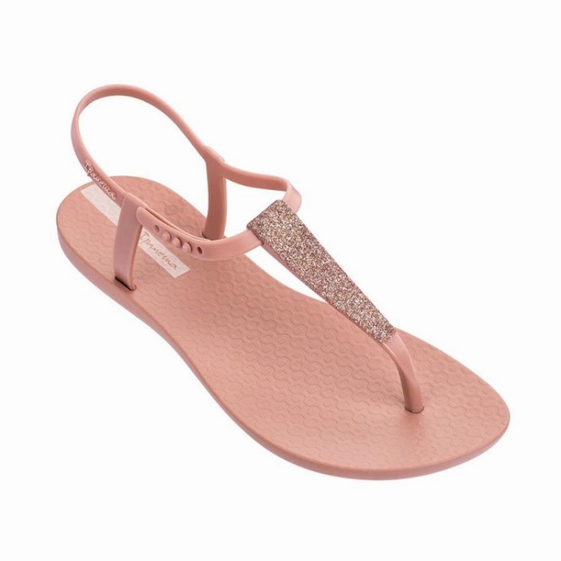 Pink Women's Ipanema Shimmer Sandals | NYUXFE-546