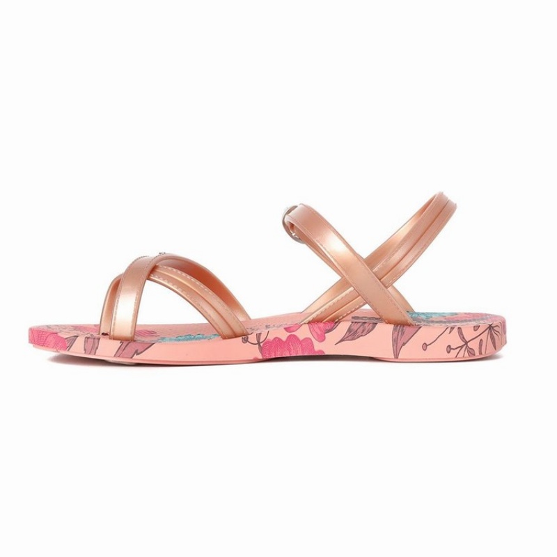 Pink / Beige Kids' Ipanema Suzi Print II Sandals | SVYATE-294