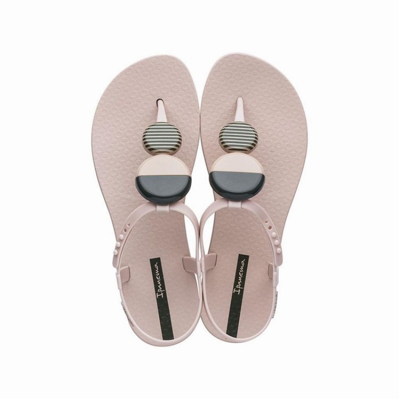 Pink / Black Women's Ipanema Ella Sandals | XNLJQT-584