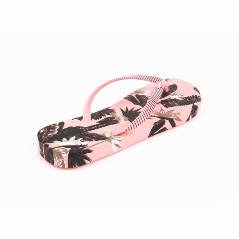 Pink / Black Women's Ipanema Paradise Flip Flops | RSLINJ-435