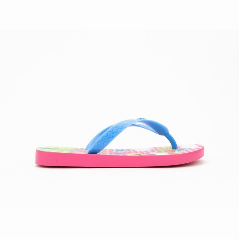 Pink / Blue Kids' Ipanema Fun V Flip Flops | WELOGT-523