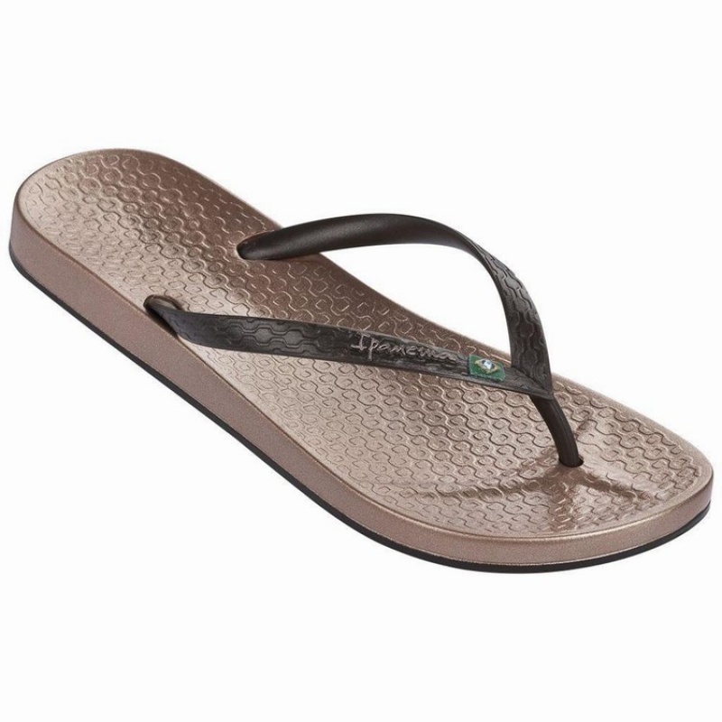 Pink / Grey Women\'s Ipanema Anatomic Brilliant III Flip Flops | GOAWLJ-768