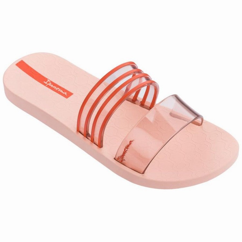 Pink / Red Women\'s Ipanema Ziggy Sandals | PIGQLD-408