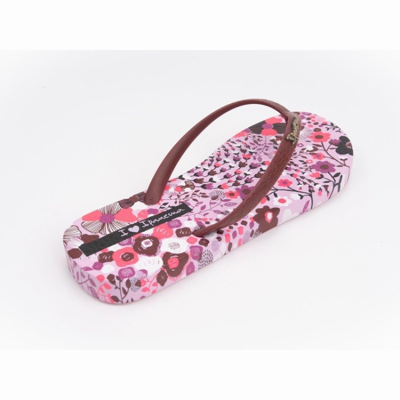 Purple / Burgundy Women's Ipanema Pop Flip Flops | XGRLIM-497