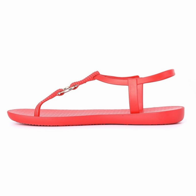 Red Women's Ipanema Link Sandals | BSHLYW-321