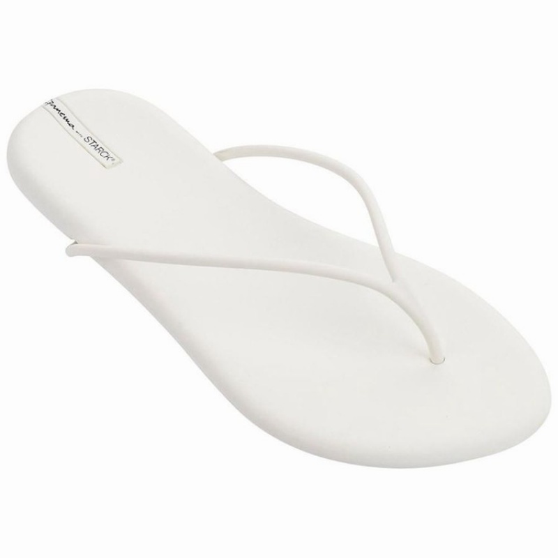 White Women\'s Ipanema Philippe Starck Thing M II Flip Flops | SXHCZA-410