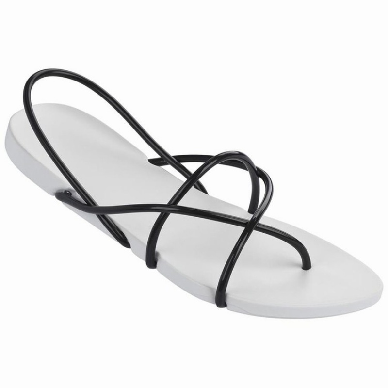 White / Black Women\'s Ipanema Philippe Starck Thing G Sandals | FSQRWU-163