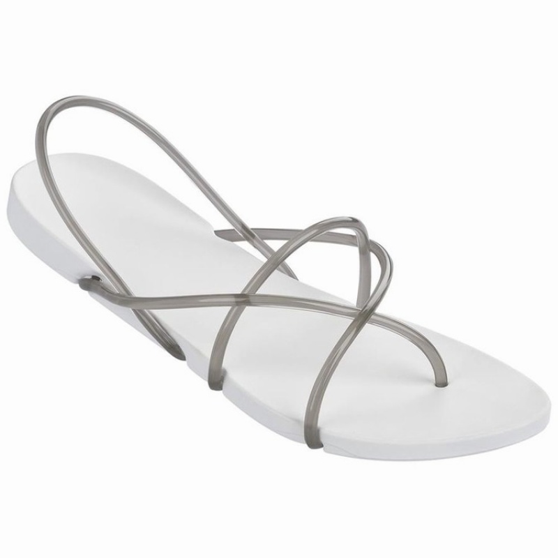 White / Grey Women\'s Ipanema Philippe Starck Thing G Sandals | MOQZBC-064