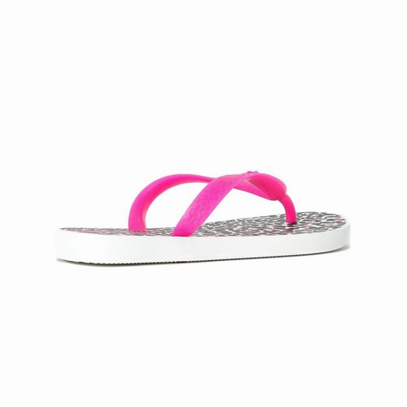 White / Pink / Black Kids' Ipanema Tropics Flip Flops | RFSIWN-209