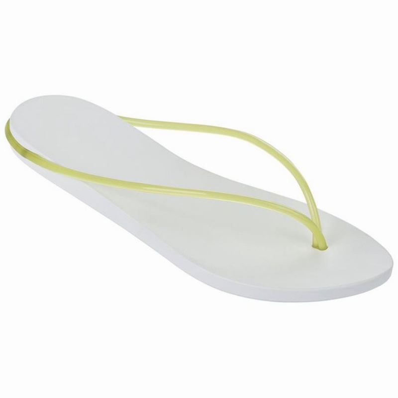 White / Yellow Women\'s Ipanema Philippe Starck Thing M Flip Flops | QTCWGR-295