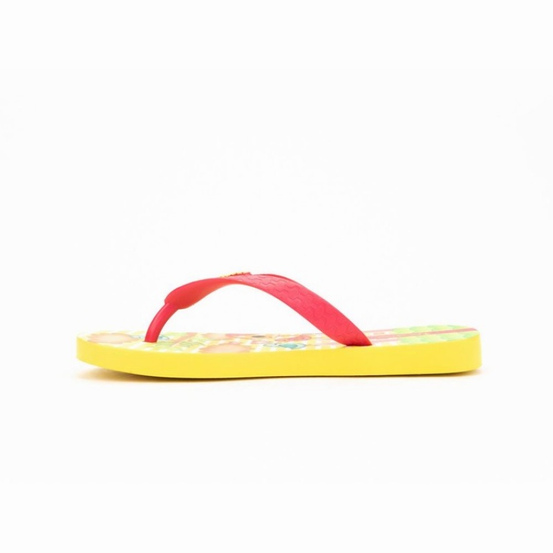 Yellow / Pink Kids' Ipanema Fun V Flip Flops | DJZSQW-180